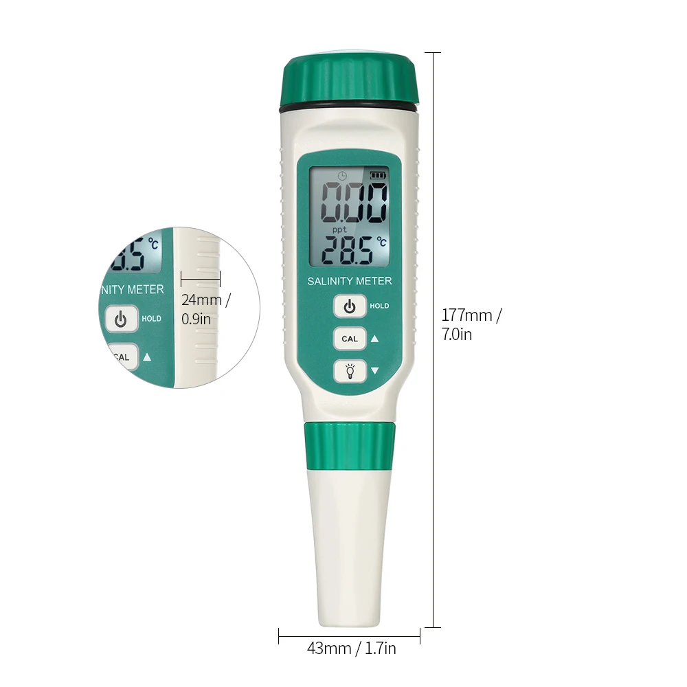 Портативный Измеритель солености, ручной УВД, соленомер, галометр, соленый рассол, рефрактометр для морской воды, тестер солености пищевых продуктов