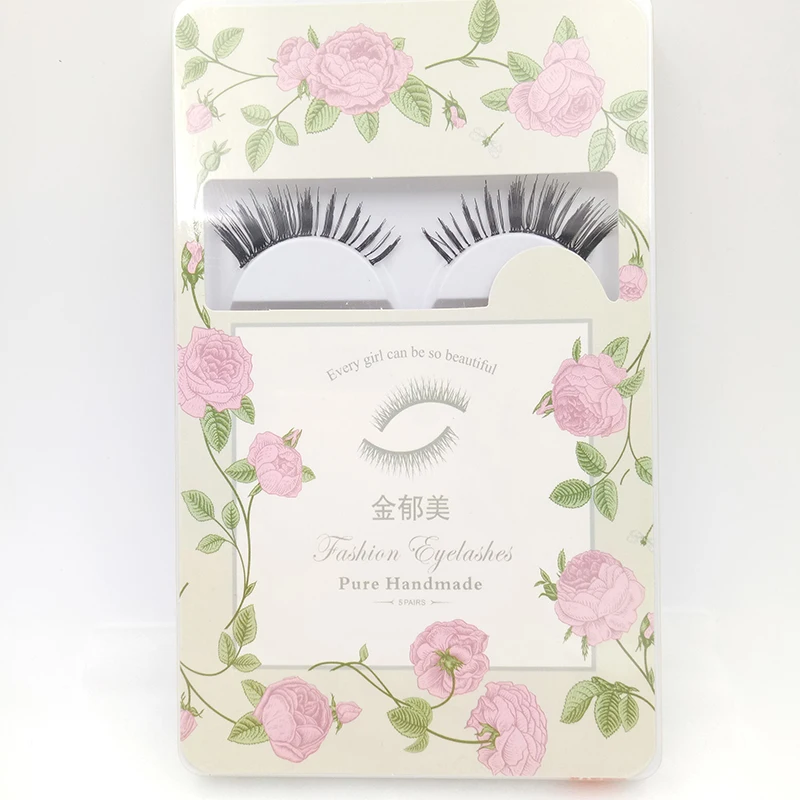 

5 Pairs Professional Japanese Style Natural Criscross False Eyelashes S18 Type Eye Makeup Tools Long Hand Made Eyelash Set