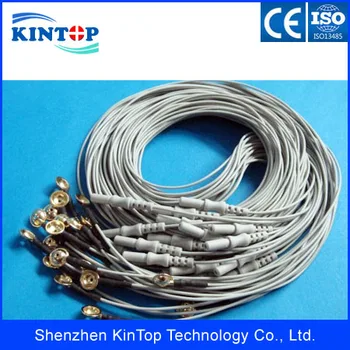 

Compatibe New 10pcs/lot Din style EEG cable with gold-plating cup ,din 1.5mm Brain EEG Cable with CE approved