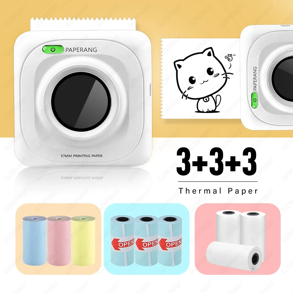 

P1 Mini Pocket Photo Printer Mobile phone Photo Printer Portable Handheld Printer Bluetooth 200 dpi pictures Printers