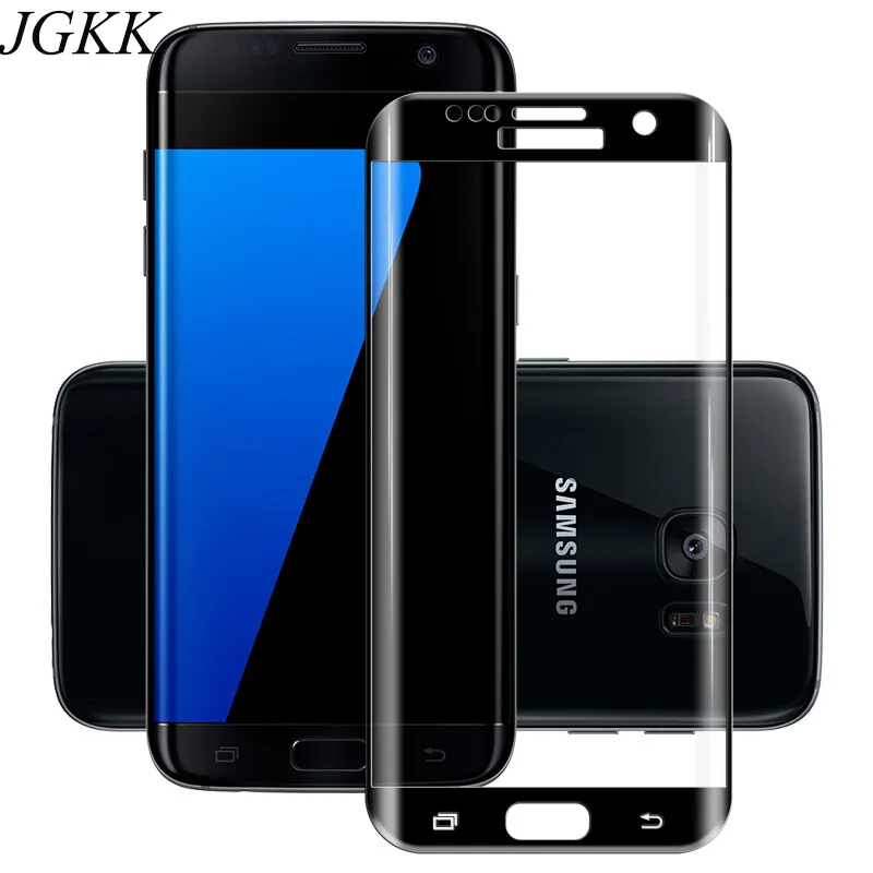 JGKK для Samsung Galaxy S7 Edge 3D полное покрытие круглая изогнутая поверхность Защита