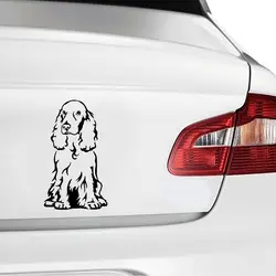 Кокер-спаниель собака Творческий Виниловая Наклейка украшения 15x8,7 см