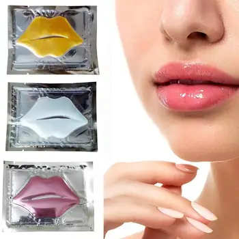 

New Lip Plumper Collagen Lip Mask Pads Moisturizing Anti Ageing Wrinkle Crystal Lip Membrane Patch Gel Lips Enhancer 1pc