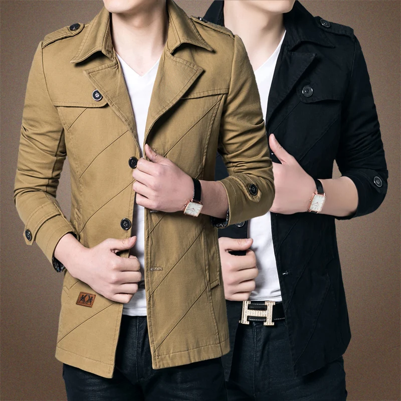2017 Men s Fashion Brand Clothing Army Design Casual Men s Zipper Jackets Autumn Quality Men