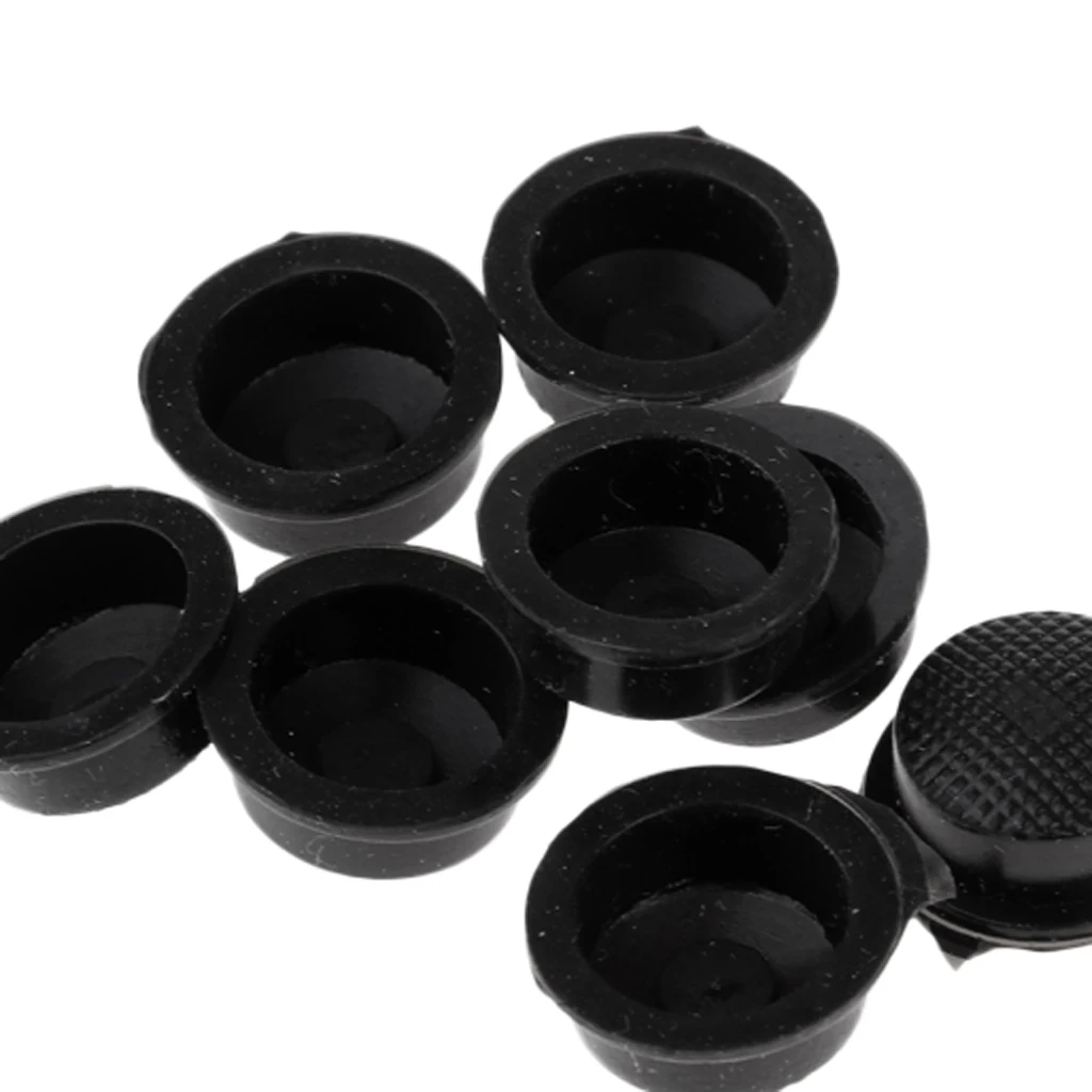 MagiDeal 10pcs LED Flashlight Torch Light Tail Switch Button Cover Cap Rubber Cover Cap Anti Slide Skid Slip