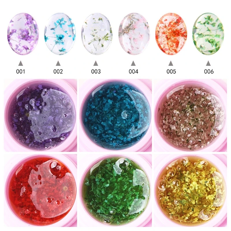 

JAVRICK Colorful Resin Liquid Pigment Dye Raw Material Natural Picked Dried Flowers Glue Jewelry Craft Tool
