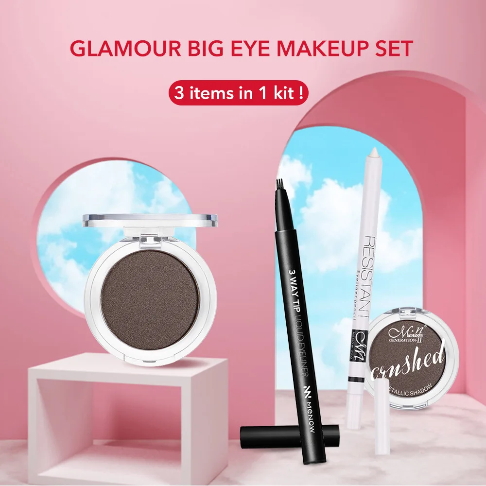 

MENOW Makeup Set Exquisite Eye Makeup Eyeliner Silkworm Waterproof, Anti-sweat, No Makeup