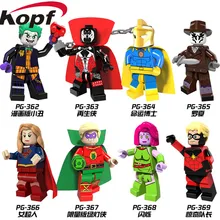 PG8085 Super Heroes Blink Mar-Vell Comic Spawn Joker Rorschach Зеленый Фонарь строительные блоки кирпичи Детские Подарочные игрушки