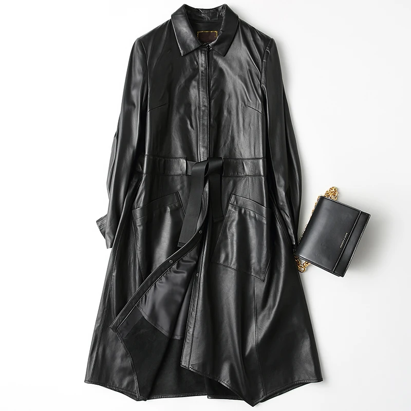 

Real Genuine Leather Jacket Sheepskin Coat Korean Spring Autumn Jacket Women Clothes 2019 Streetwear Chaqueta Mujer X-178-5 2960