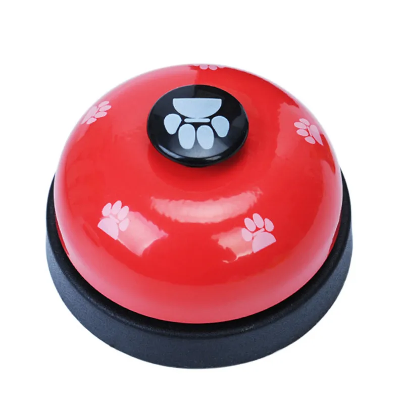 Stainless steel plastic Pet Training Dogs Bell Metal bell Creative Painting Call Bell for pet dog Pet toysTraining