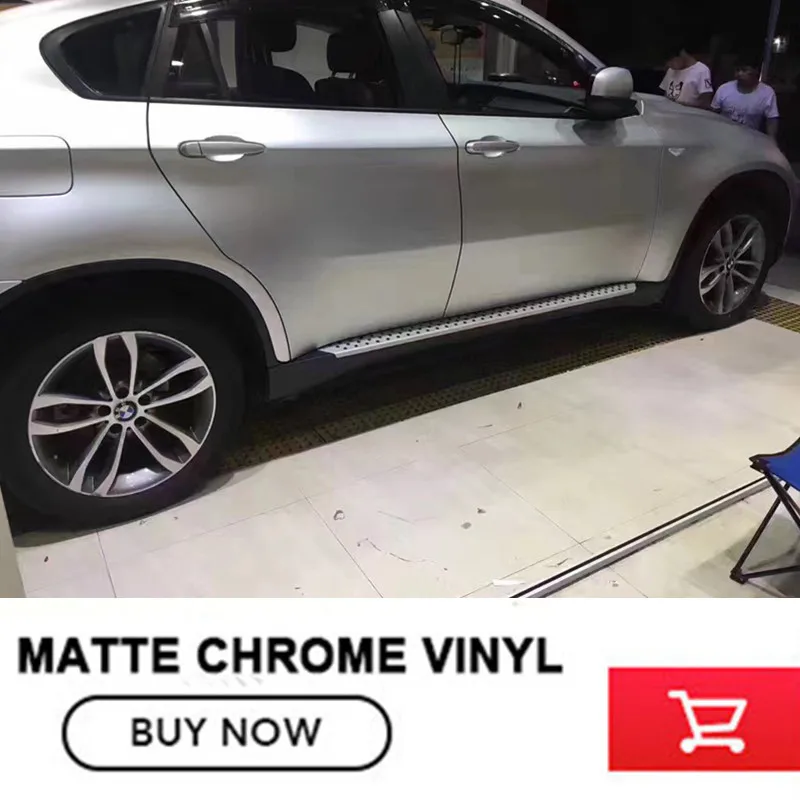 Car Styling High Quality Matt Chrome Silver Vinyl Wrap Decal With Air Free Bubble For Vehiche