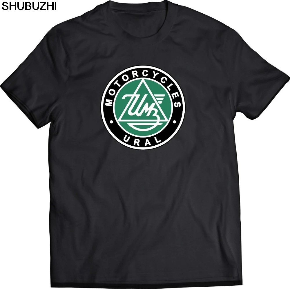 

Ural Motorcycles Black T-Shirt cotton New Summer T Shirts Men 100% Cotton Cool Tees sbz5425
