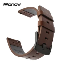 Масла Италии кожаный ремешок + инструмент для дизельных Fossil Timex Armani CK DW Quick Release часы наручные ремешок 18 мм 20 мм 22 мм 24 мм