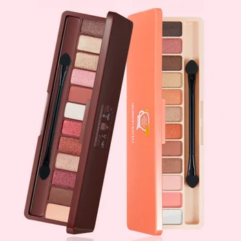 

12 Colors Matte Shimmer Eyeshadow Palette Waterproof Long lasting Eye shadow Palette Pearl Matte Mix