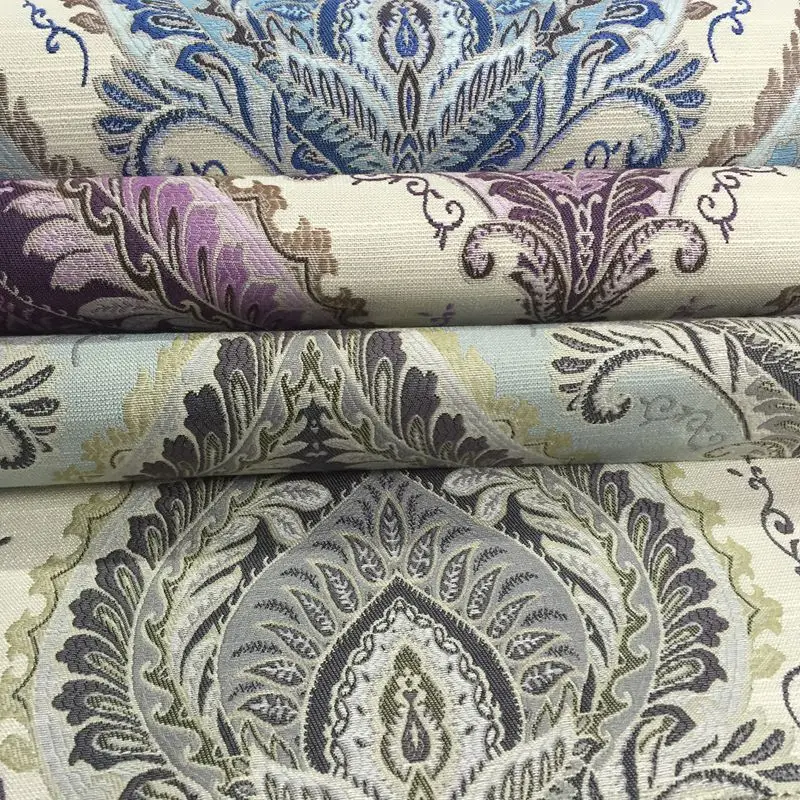 

European retro chenille Jacquard curtain cloth sofa cloth tablecloth cushion bedroom living room decoration 280cm by m sale