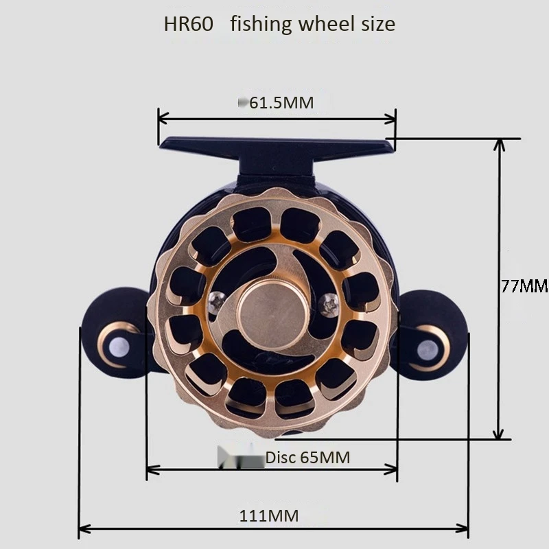 Рыболовное колесо, свинцовое колесо, металлическая катушка, рыболовное колесо, 60 металлических стаканов, плотное колесо, микро-светодиодное колесо, коэффициент скорости: 3,6: 1, рыболовная катушка