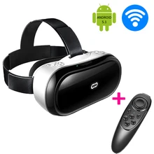All-in-One 3D VR Movie Game Box M1 Glasses Virtual Reality Google Cardboard Head Mount Helmet Headset WiFi Bluetooth + Gamepa