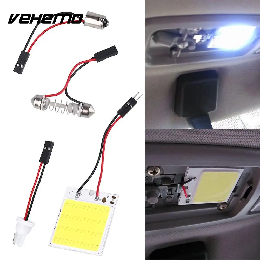 NEW ABS Shell 48SMD COB LED T10 4W 12V Car Interior Panel Light Dome Lamp | Автомобили и мотоциклы