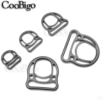 

1000pcs Plastic Multiuse Durable D-Ring Buckles For Hooks EDC Molle Tactical Backpack Straps Webbing Ring 20mm~50mm