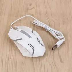 EPULA 2019 мода Проводной офис игра Мышь X7 для портативных ПК 1600 Точек на дюйм USB Проводные оптические Игры мыши светящиеся мыши 3Y12