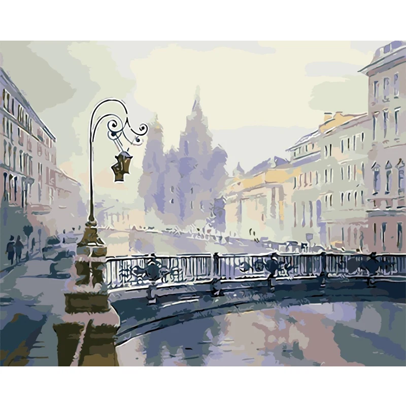 

The Mist Hand Made Paint High Quality Canvas Beautiful Painting By Numbers Surprise Gift Great Accomplishment