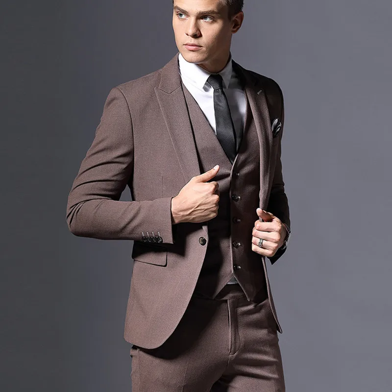 Custom Made Men Suit Blazers Retro Business Suits Slim Fit Suits for