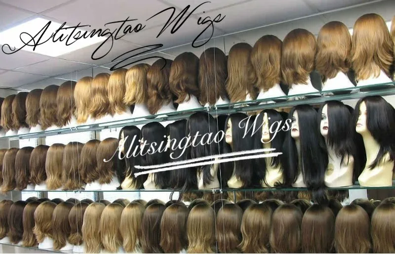 Tsingtaowigs супер топ клиент европейские девственные волосы еврейский парик, Кошерный парик лучшие ножницы