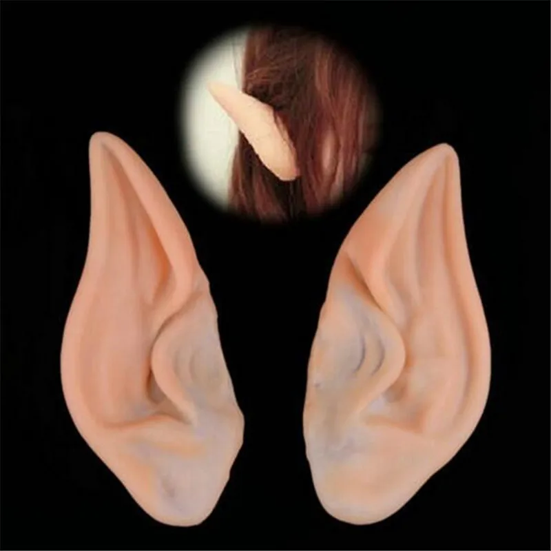 Takerlama Latex Fairy Pixie Elf Ears Cosplay Accessories Halloween