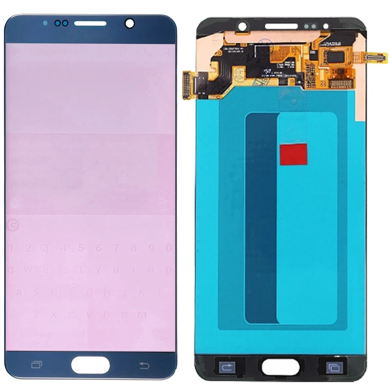 Оригинальный Amoled N920C ЖК дисплей для samsung Galaxy Note 5 рамка с сенсорным экраном в сборе