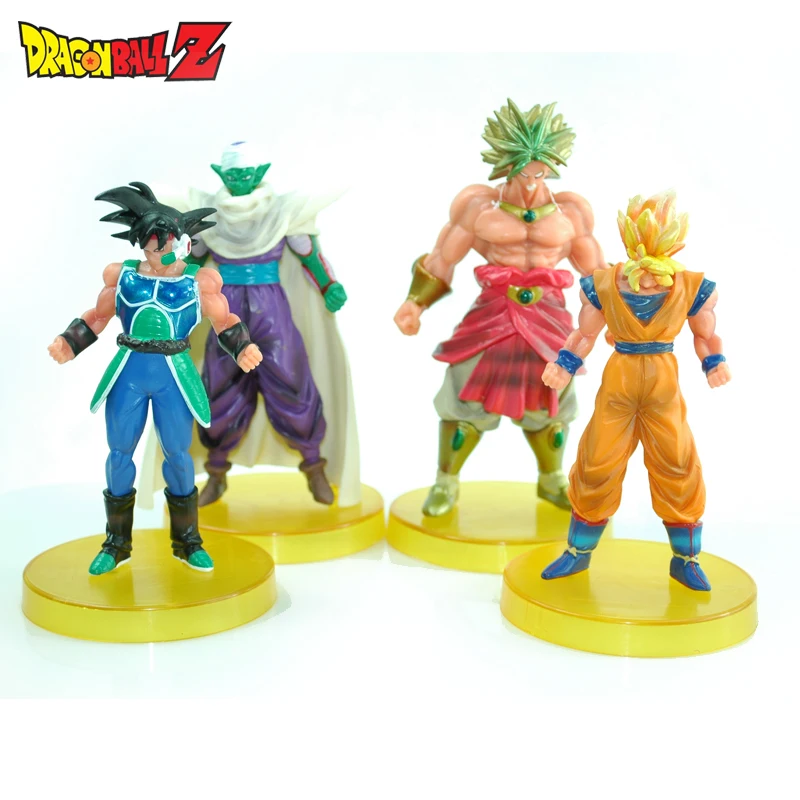 4 unids/lote Dragon Ball Z figura Goku Piccolo / Broly juguetes de