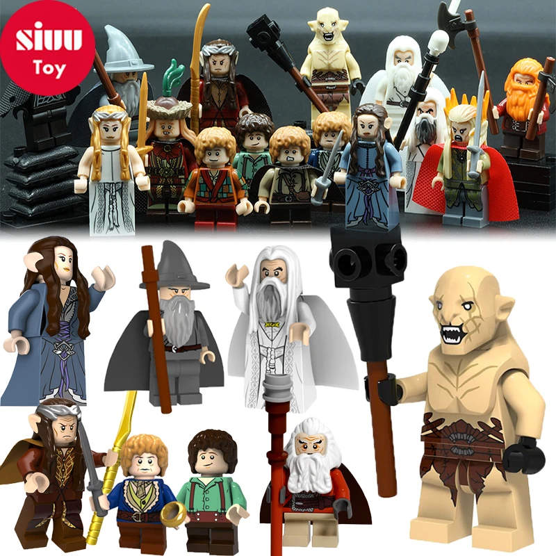 

Lord Of The Rings Harry Potter Legoinglys Action Figures Gandalf Frodo Elrond Balin Building Blocks Models Toys for ChildrenYF30