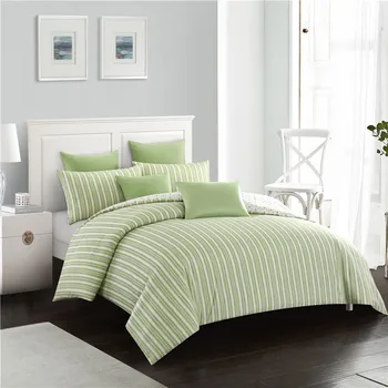 

Green Stripes Pattern Printing Bedding Set Duvet Cover Set Bed Linen Duvet Cover Pillowcases Bed Set Twin Queen King Size