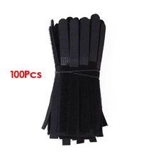 Approximately 100pcs Cable Ties Black Straps