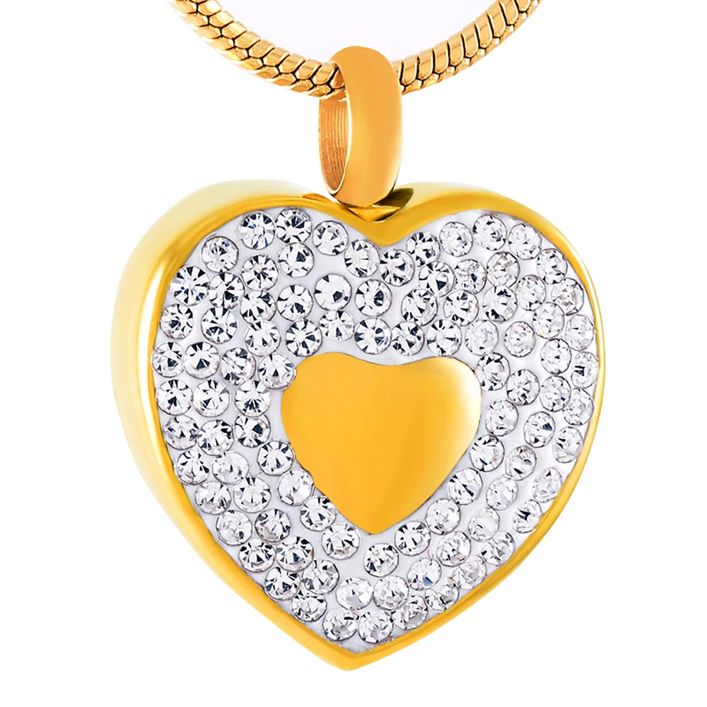 IJD9439 Forever Love кристаллический крючок Charm ожерелье с урной на память зола после