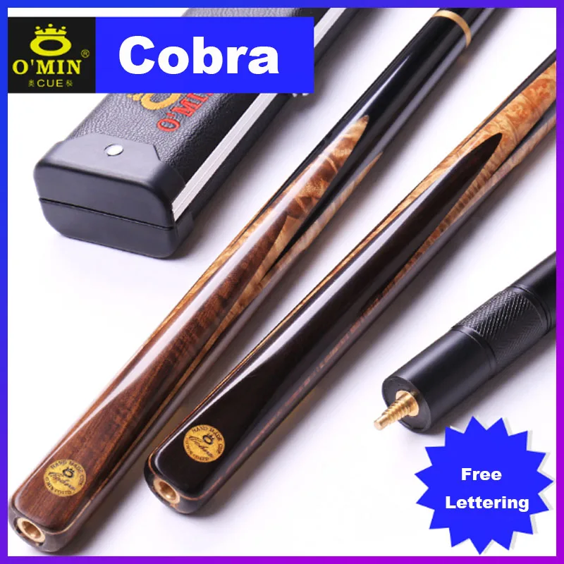 OMIN высокое качество 3/4 Snooker Cue Stick 9 5 мм наконечники ручной работы s Чехол Набор