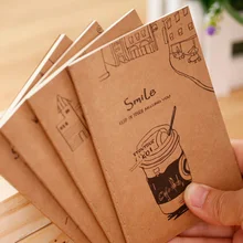 20 шт крафт Бумага улыбка Тетрадь мини-тренажер Defter записная книжка карманного Размеры пуля журнал kantselyariya брошюра