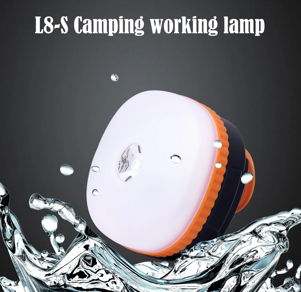 

TSLEEN Cheap Portable USB Outdoor Magnetic Led Camping Tent Light Bulb Fishing Hiking Lantern Lamp Flashlight Torch 4-Modes+SOS