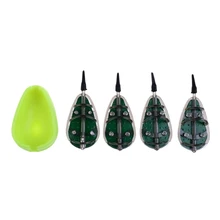 Кормушка для ловли карпа с формой в линии плоский метод кормушки и формы свинцовый грузило метод приманки аксессуары 30 г 40 г 50 г 60 г