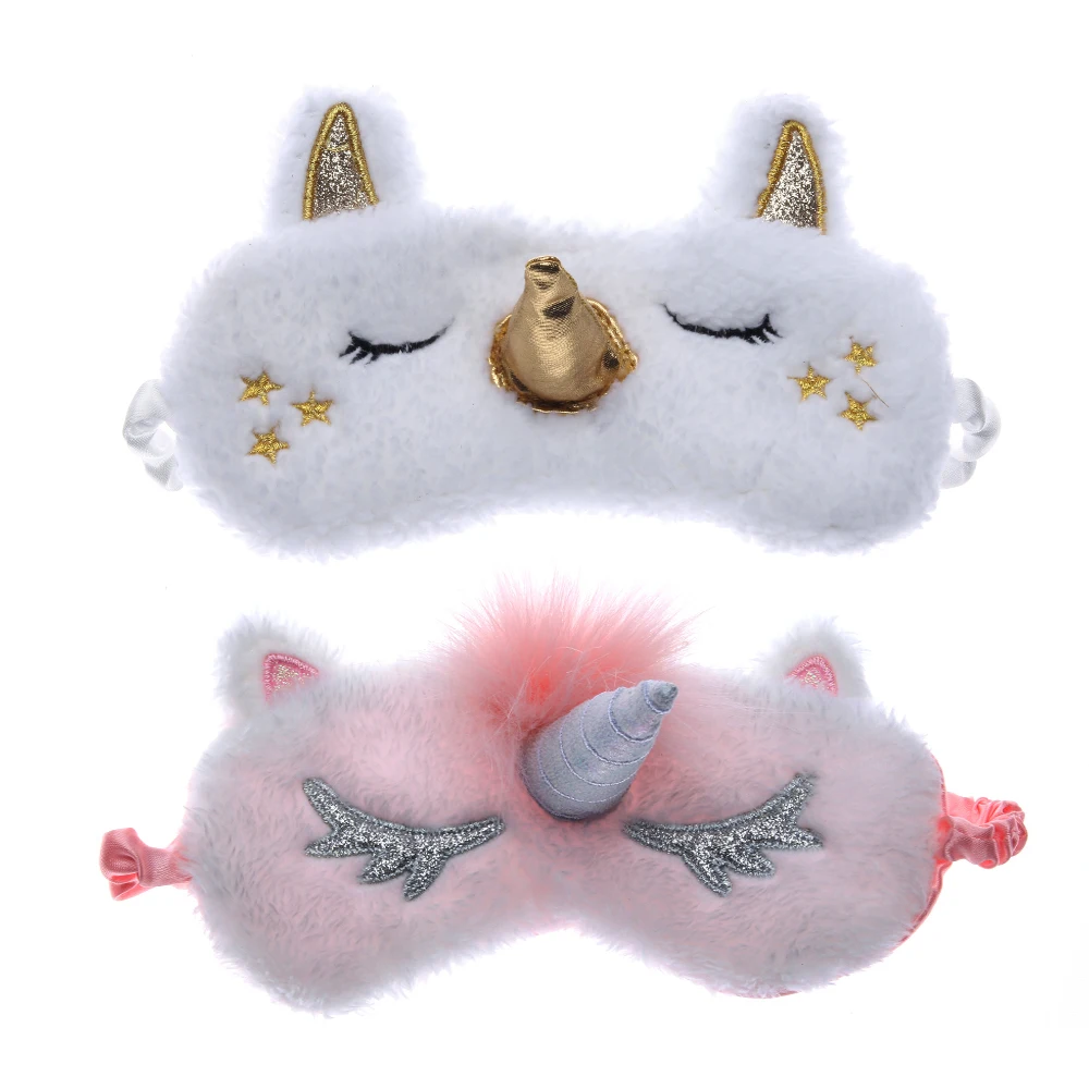 

1PC Unicorn Cute Sleeping Mask Eye Shade Cover Patch for Girl Kid Teen Blindfold Travel Makeup Eye Care Tools Night Accessories