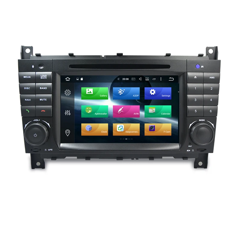 Sale Car DVD GPS Player Android 8.0 Auto Stereo For Mercedes Benz W203 W209 W219 C180 C200 Octa Core 4GB RAM+32GB ROM Radio Wifi DAB+ 15