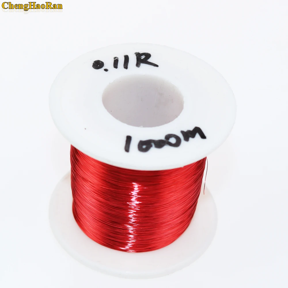 

ChengHaoRan 1000 m 0.1 mm red new polyurethane enameled copper wire flying lead QA-1-155