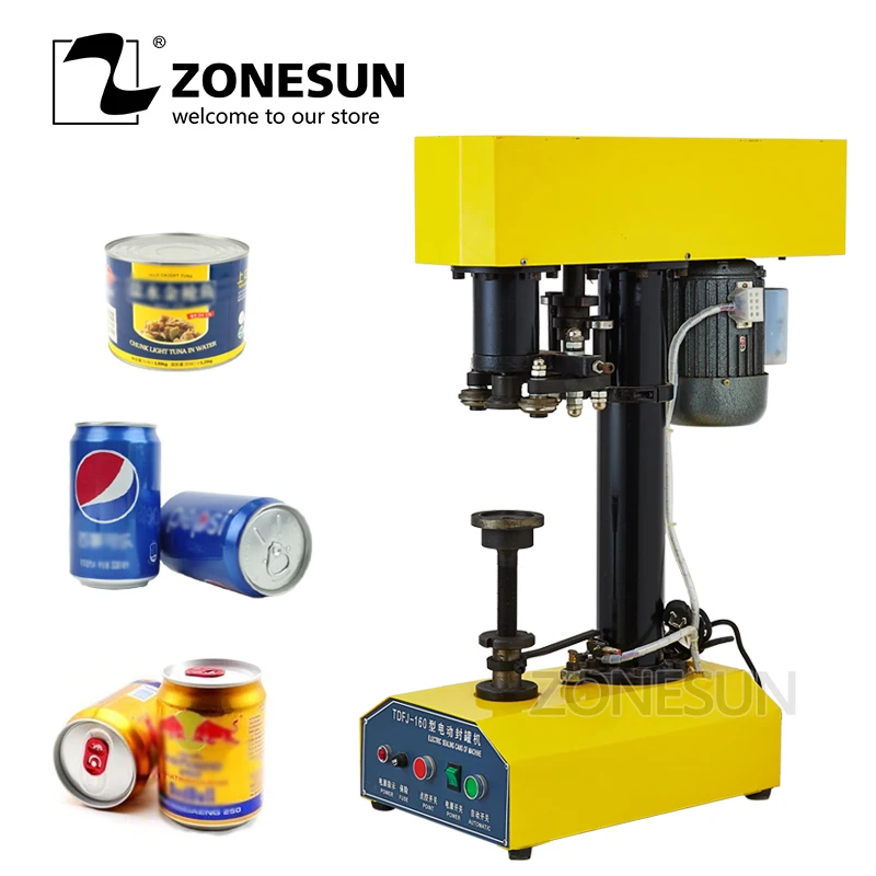 ZONESUN Automatic can sealing machine Electric food sealler round
