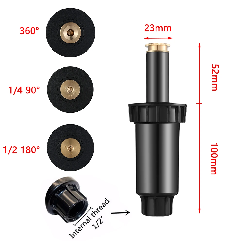 90-360 градусов Газон Сад Вода спринклер 1/" 360 градусов полный узор водораспылительная установка