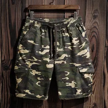 S-5XL шорты-карго Повседневное свободные короткие штаны камуфляжные военные летний Для мужчин бермуды Masculina больших размеров
