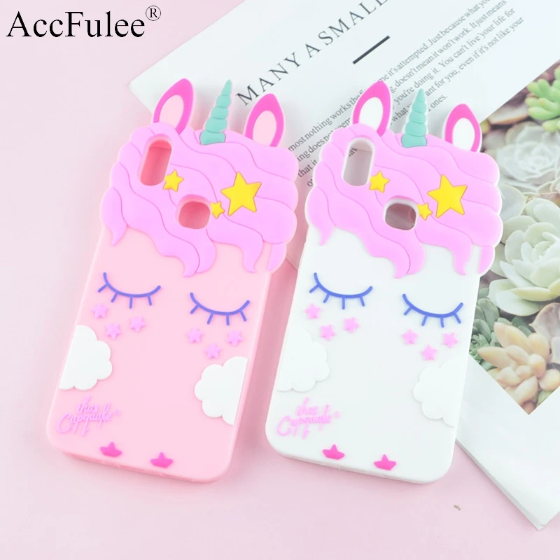 

3D Fashion Cartoon Pink Unicorn Silicone Case For Xiaomi A2 Lite Mi A2Lite MiA2 Lite 5.84" Cute Rabbit Horse Soft Cover