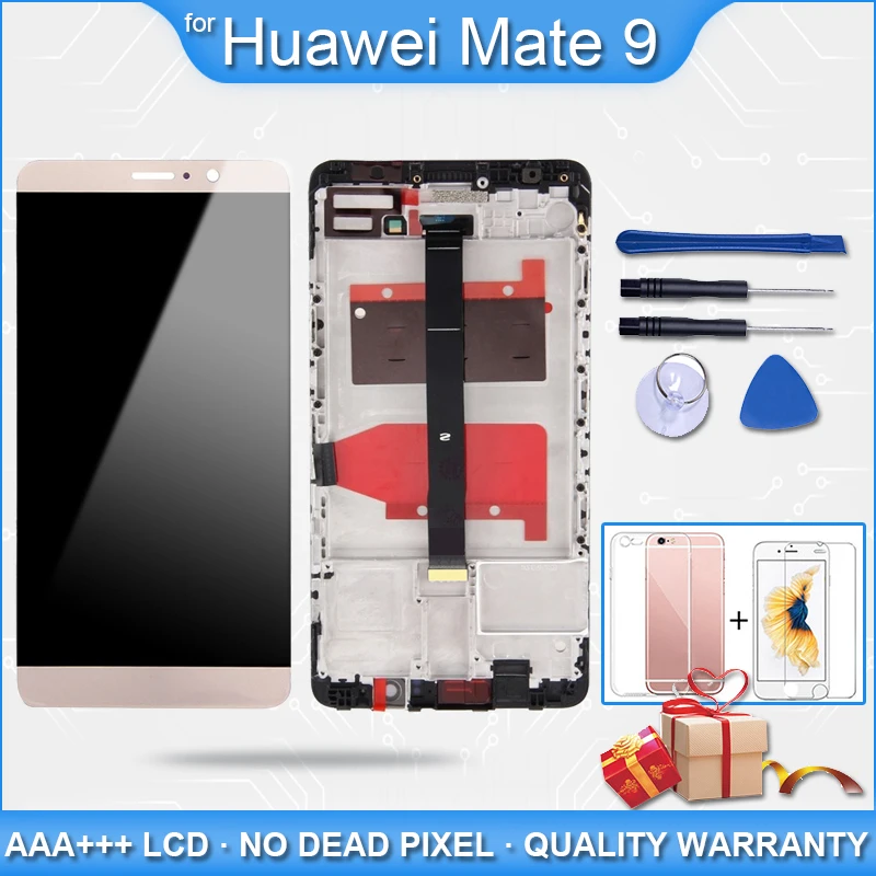 Для Huawei mate 9 ЖК дисплей с сенсорным экраном дигитайзер для экран рамкой MHA L09 L29