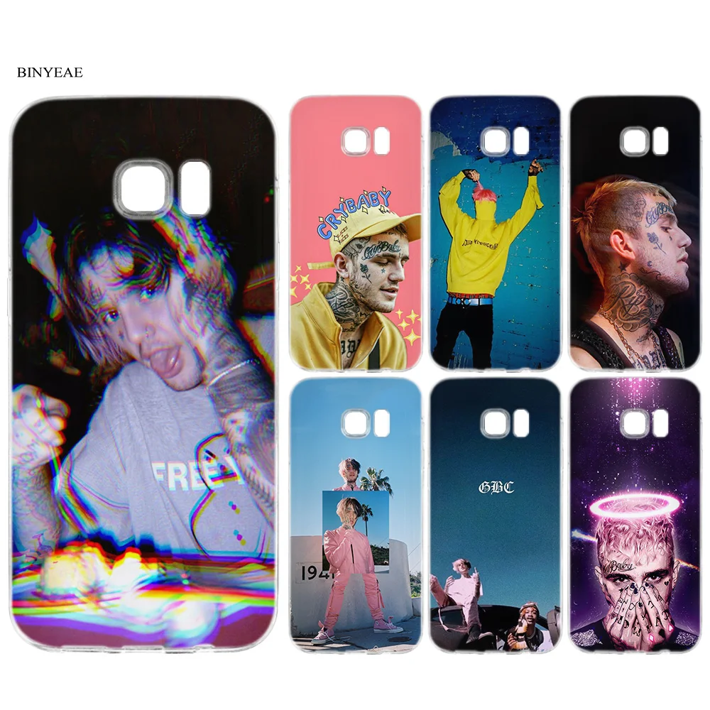 

BINYEAE Lil Peep Part One RAP Rapper TPU Silicone Soft Case Cover Coque for Samsung Galaxy S7 S6 Edge Vintage Phone Shell Capa