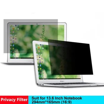

13.6 Inch (294mm*165mm) Privacy Filter Screen Protective Film for 16:9 Laptop Notebook Anti-glare Screen Protector Drop Shipping