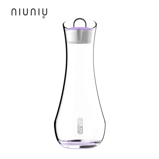 NIUNIU стеклянный резервуар для масла контроль масла креативная кухонная утварь 440 мл пищевой PP диспенсер масла емкости для специй olej oleo - Цвет: purple