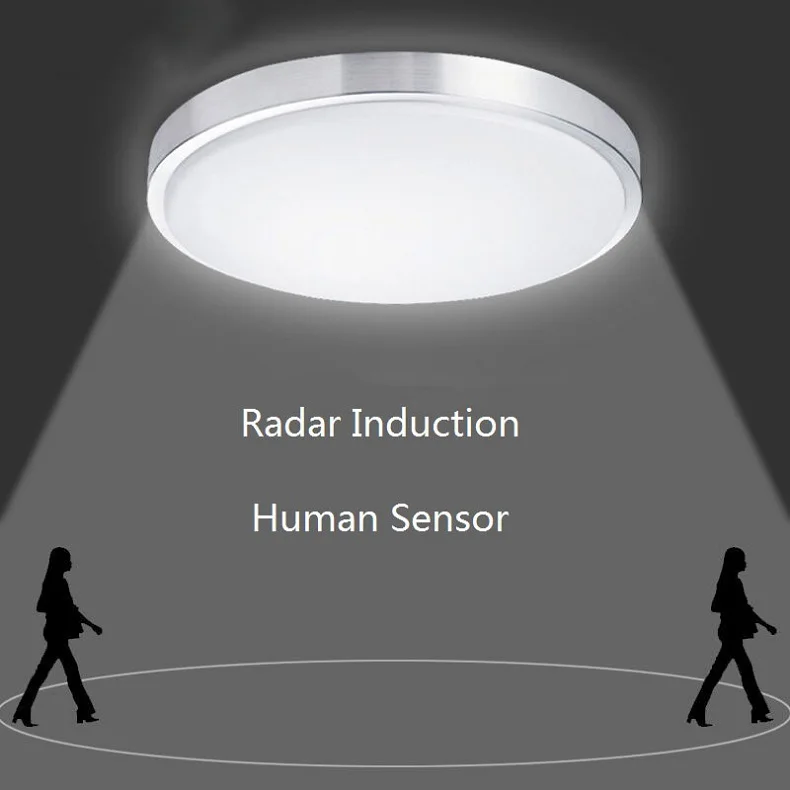 Антирадарный индукционный человеческий Датчик управления звуком светодиодный потолочный светильник Lamparas De Techo ванная комната лестница балкон прихожая детская потолочная лампа